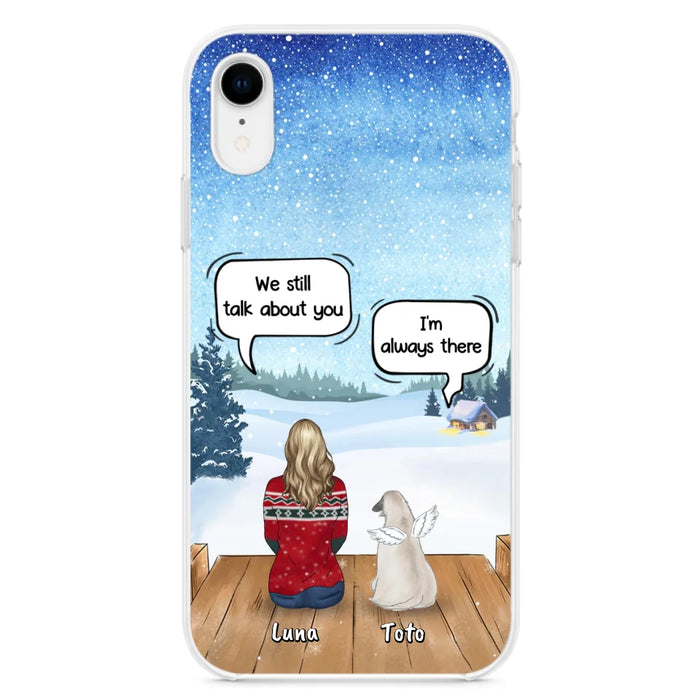 Custom Personalized Dog Horse Phone Case - Man/ Woman With Upto 5 Pets - Case For iPhone And Samsung