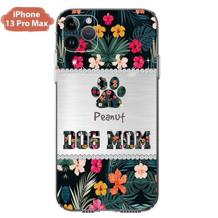 Personalized Custom Phone Case Dog Mom Met Pattern - Gifts Idea For Dog Lover - Dog Mom - Case For Iphone & Samsung