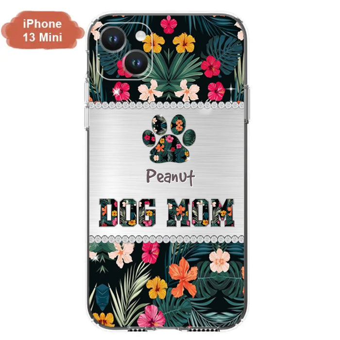 Personalized Custom Phone Case Dog Mom Met Pattern - Gifts Idea For Dog Lover - Dog Mom - Case For Iphone & Samsung