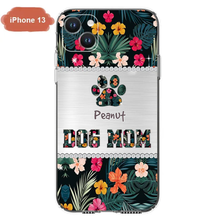 Personalized Custom Phone Case Dog Mom Met Pattern - Gifts Idea For Dog Lover - Dog Mom - Case For Iphone & Samsung