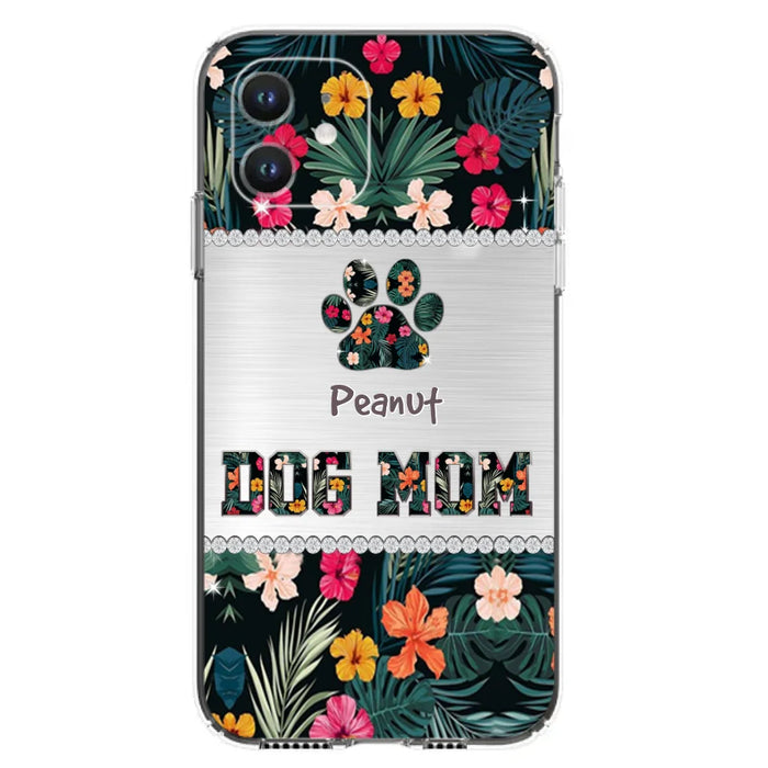 Personalized Custom Phone Case Dog Mom Met Pattern - Gifts Idea For Dog Lover - Dog Mom - Case For Iphone & Samsung