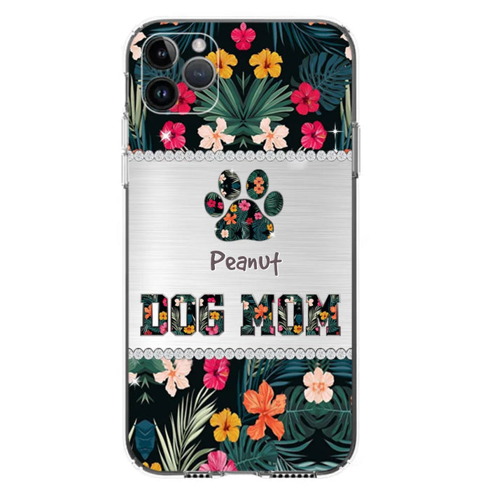 Personalized Custom Phone Case Dog Mom Met Pattern - Gifts Idea For Dog Lover - Dog Mom - Case For Iphone & Samsung