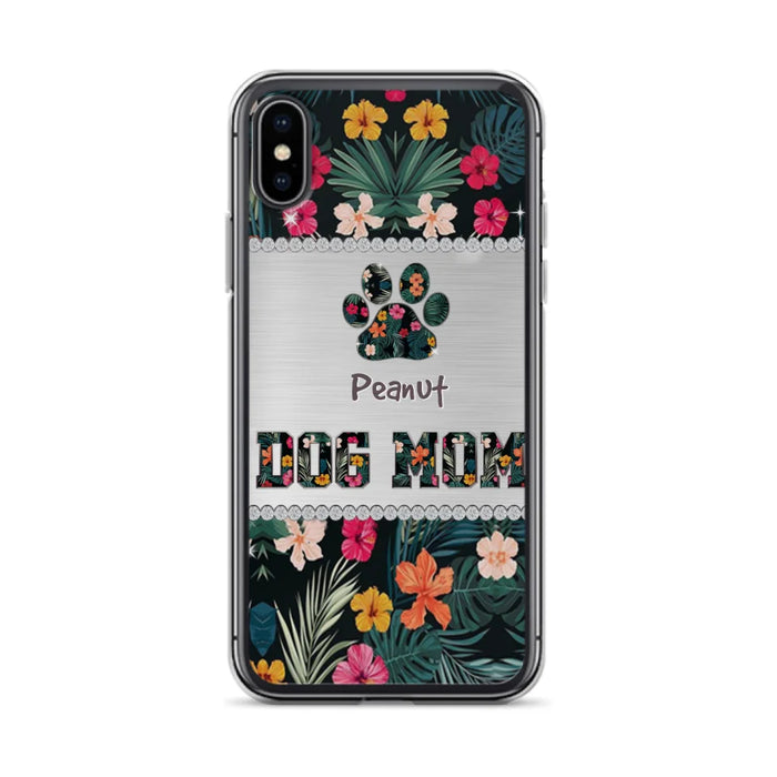 Personalized Custom Phone Case Dog Mom Met Pattern - Gifts Idea For Dog Lover - Dog Mom - Case For Iphone & Samsung