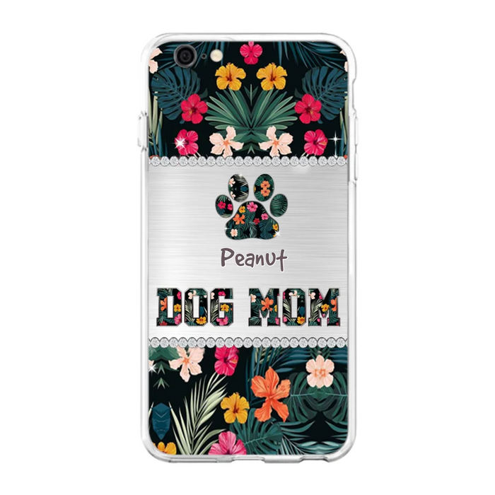 Personalized Custom Phone Case Dog Mom Met Pattern - Gifts Idea For Dog Lover - Dog Mom - Case For Iphone & Samsung