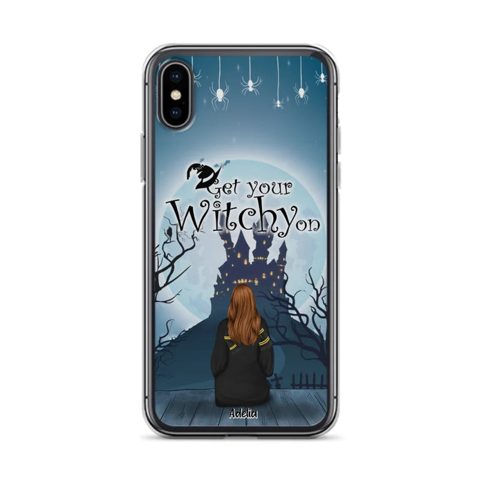 Custom Personalized Witch Phone Case - Upto 4 Witches - Best Gift For Friends - Get Your Witchy on - Case For iPhone And Samsung