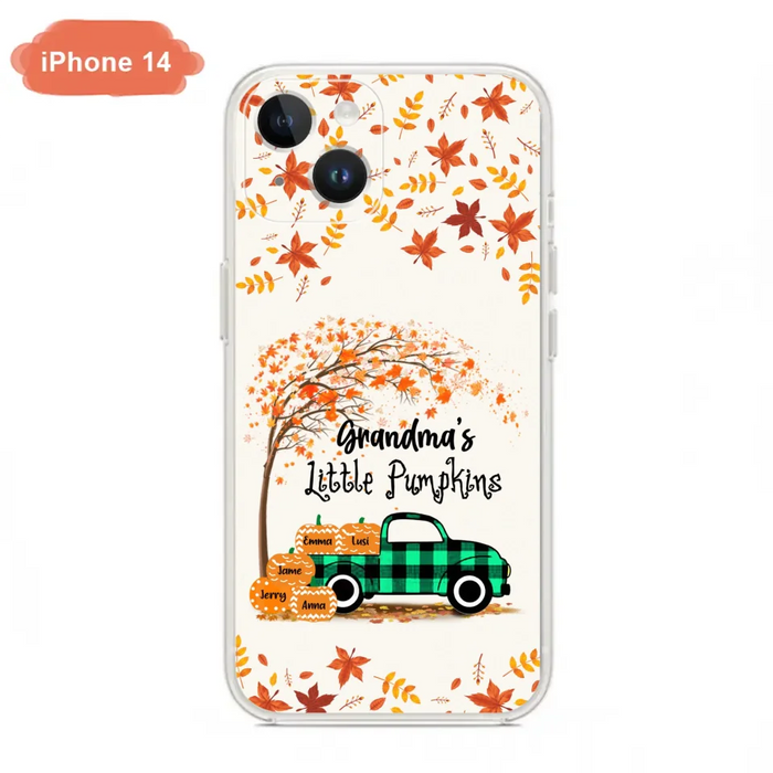 Custom Personalized Autumn Grandma's Pumpkins Phone Case - Gift For Grandma - Grandma's Little Pumpkins - Case For iPhone And Samsung