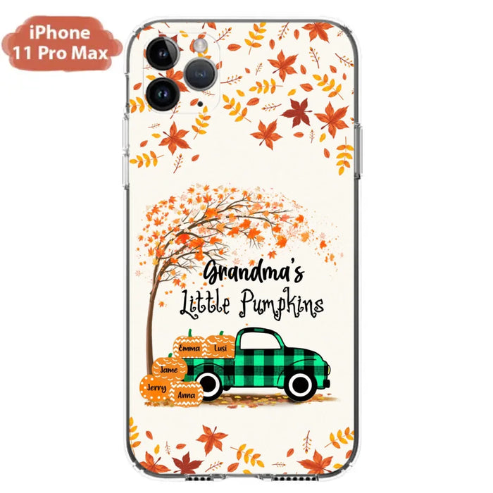 Custom Personalized Autumn Grandma's Pumpkins Phone Case - Gift For Grandma - Grandma's Little Pumpkins - Case For iPhone And Samsung