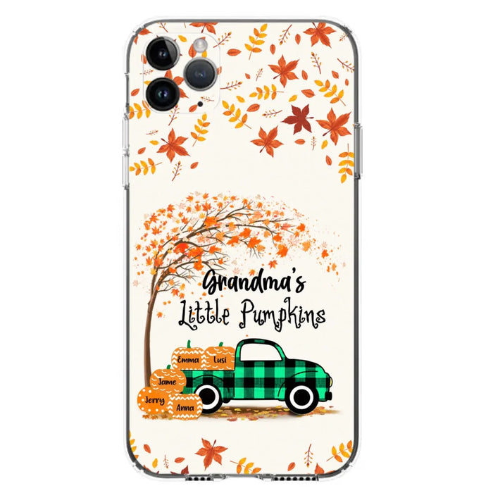 Custom Personalized Autumn Grandma's Pumpkins Phone Case - Gift For Grandma - Grandma's Little Pumpkins - Case For iPhone And Samsung