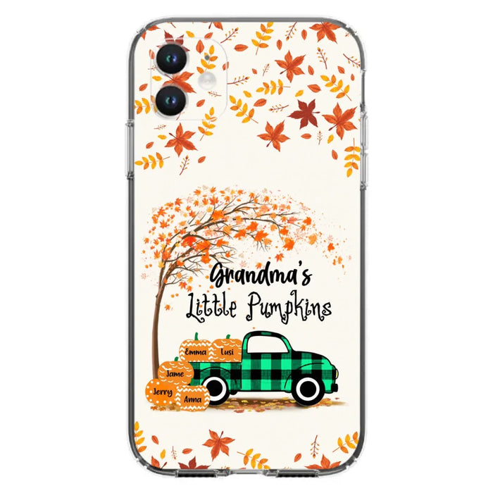 Custom Personalized Autumn Grandma's Pumpkins Phone Case - Gift For Grandma - Grandma's Little Pumpkins - Case For iPhone And Samsung