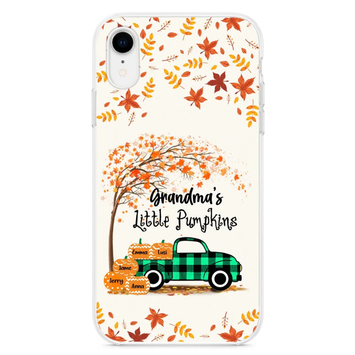 Custom Personalized Autumn Grandma's Pumpkins Phone Case - Gift For Grandma - Grandma's Little Pumpkins - Case For iPhone And Samsung