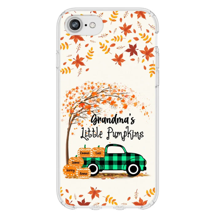 Custom Personalized Autumn Grandma's Pumpkins Phone Case - Gift For Grandma - Grandma's Little Pumpkins - Case For iPhone And Samsung