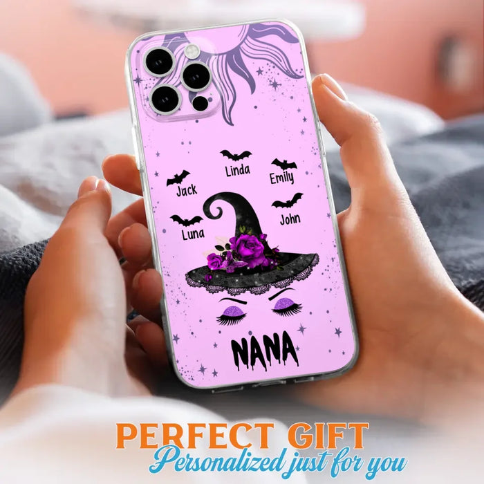 Personalized Mother Witch Phone Case - Upto 5 Kid's - Best Gift For Mother -Grandma,Gigi,Nana,Mama,Gigi