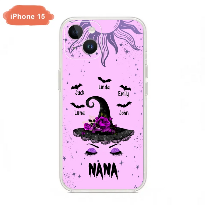 Personalized Mother Witch Phone Case - Upto 5 Kid's - Best Gift For Mother -Grandma,Gigi,Nana,Mama,Gigi