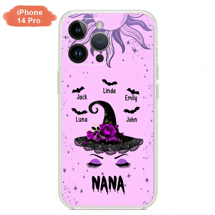 Personalized Mother Witch Phone Case - Upto 5 Kid's - Best Gift For Mother -Grandma,Gigi,Nana,Mama,Gigi