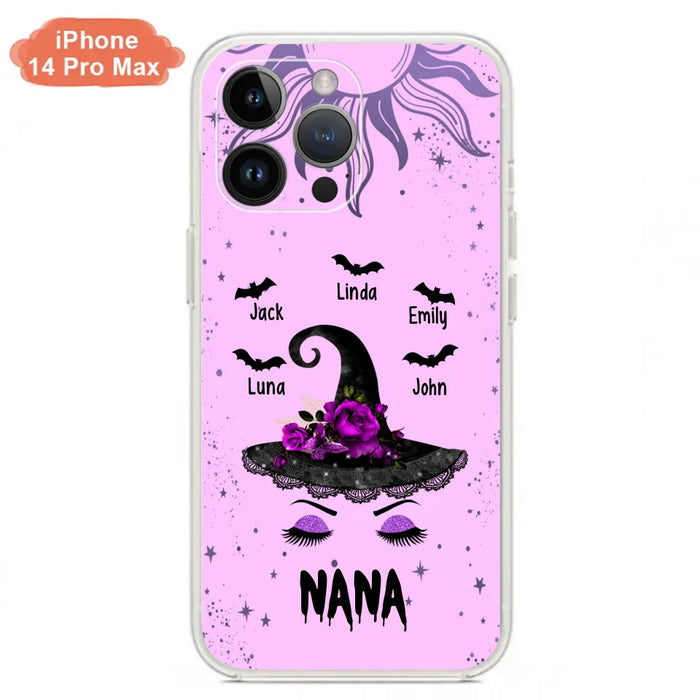 Personalized Mother Witch Phone Case - Upto 5 Kid's - Best Gift For Mother -Grandma,Gigi,Nana,Mama,Gigi