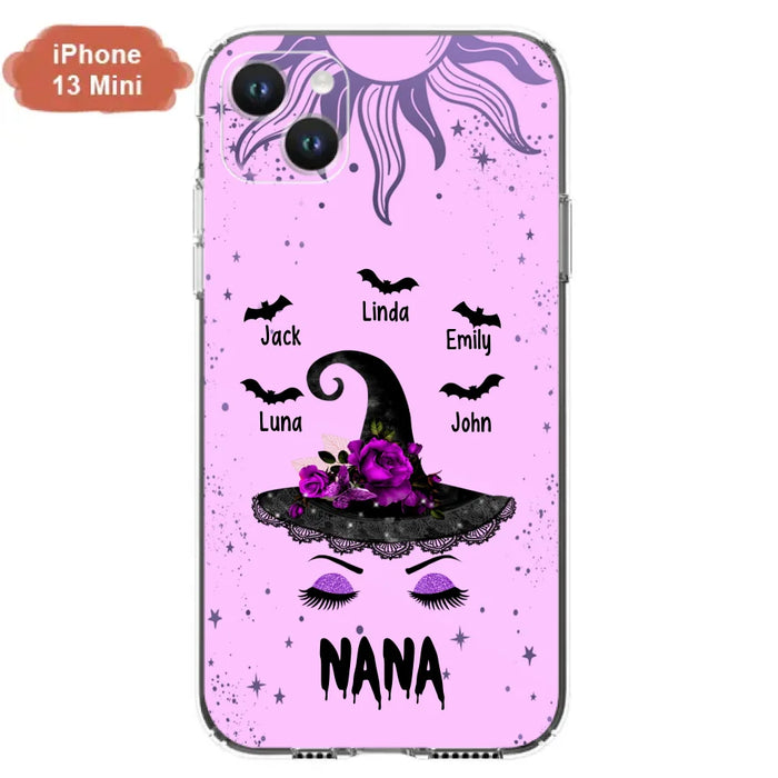 Personalized Mother Witch Phone Case - Upto 5 Kid's - Best Gift For Mother -Grandma,Gigi,Nana,Mama,Gigi