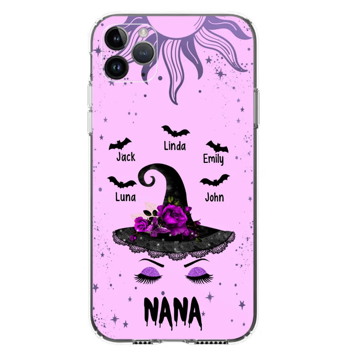 Personalized Mother Witch Phone Case - Upto 5 Kid's - Best Gift For Mother -Grandma,Gigi,Nana,Mama,Gigi