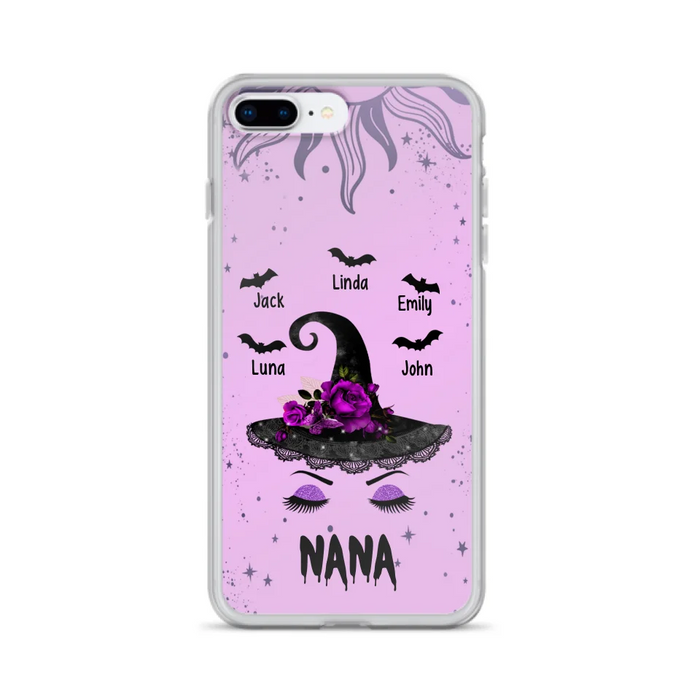 Personalized Mother Witch Phone Case - Upto 5 Kid's - Best Gift For Mother -Grandma,Gigi,Nana,Mama,Gigi