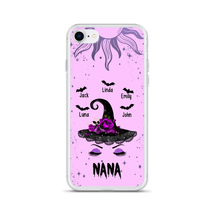 Personalized Mother Witch Phone Case - Upto 5 Kid's - Best Gift For Mother -Grandma,Gigi,Nana,Mama,Gigi