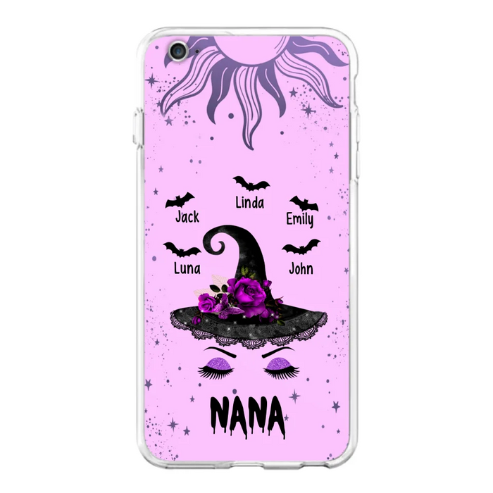 Personalized Mother Witch Phone Case - Upto 5 Kid's - Best Gift For Mother -Grandma,Gigi,Nana,Mama,Gigi