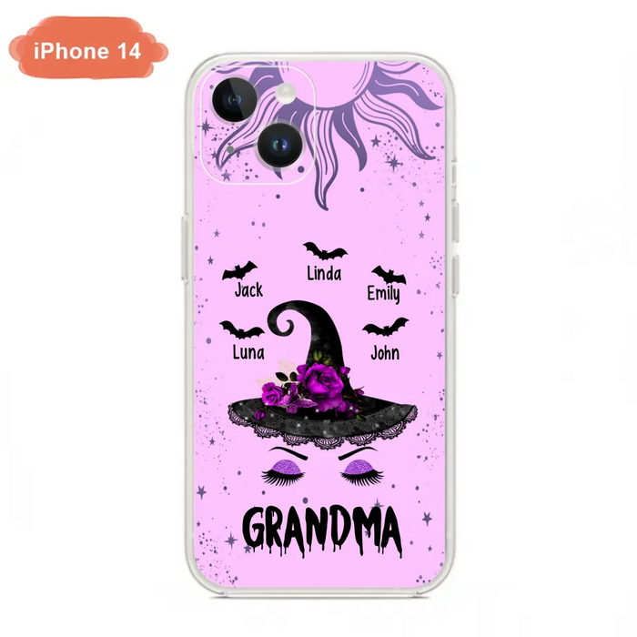 Personalized Grandma Witch Phone Case -
Upto 5 Kid's Name - Best Gift For Grandma- Grandma,Gigi,Nana,Mama,Gigi