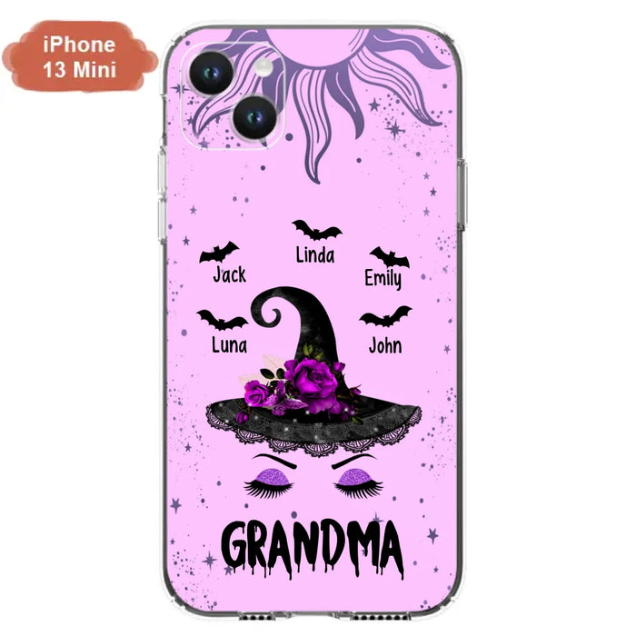 Personalized Grandma Witch Phone Case -
Upto 5 Kid's Name - Best Gift For Grandma- Grandma,Gigi,Nana,Mama,Gigi