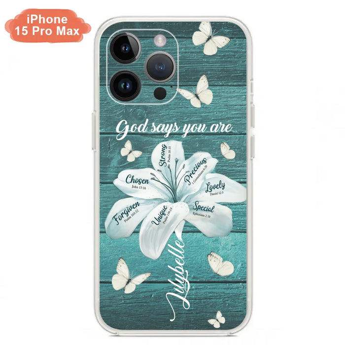 Custom Personalized Phone Case - Gods Says You Are - Case For Iphone Samsung - BR9N4C