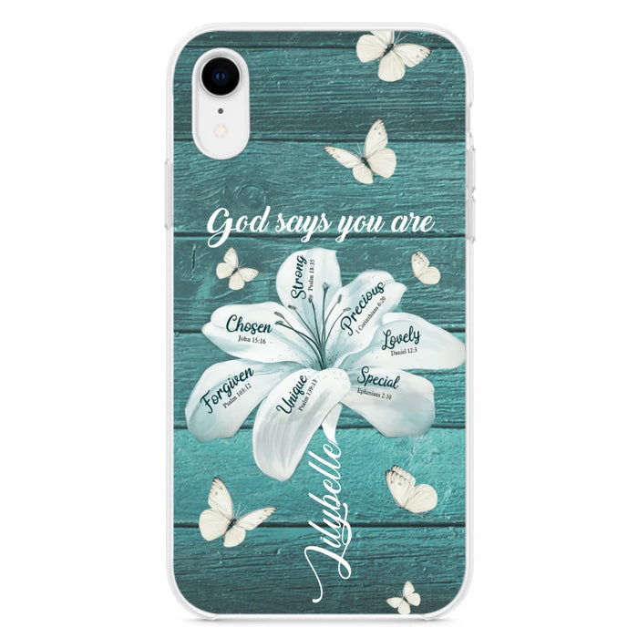 Custom Personalized Phone Case - Gods Says You Are - Case For Iphone Samsung - BR9N4C