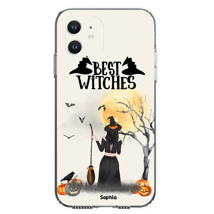 Custom Personalized Witchy Friends Phone Case - Gift For Best Friends with up to 3 Witches - Best Witches