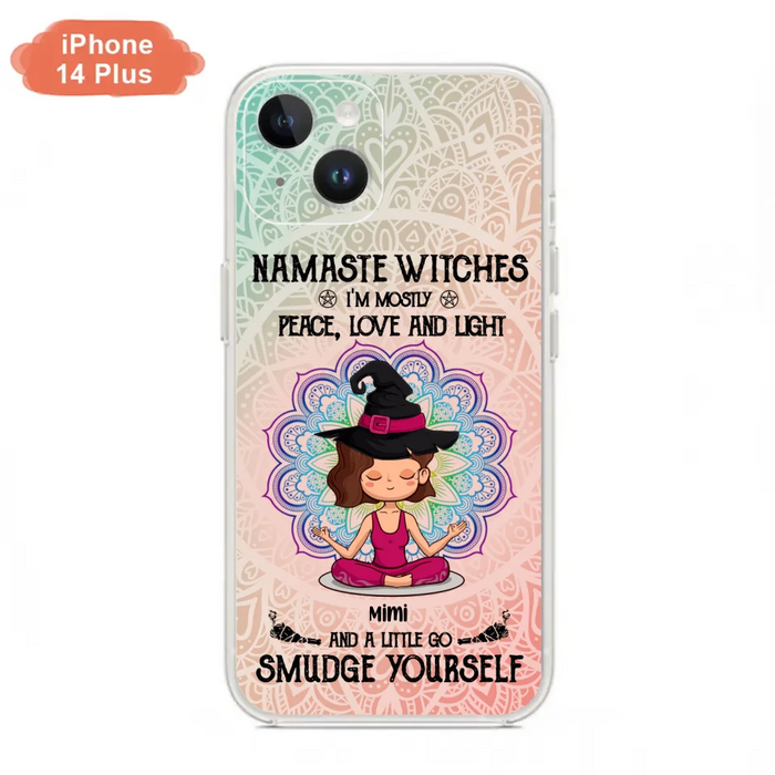 Custom Personalized Yoga Phone Case - Gift for Yoga Lovers - iPhone and Samsung Case - Namaste Witches