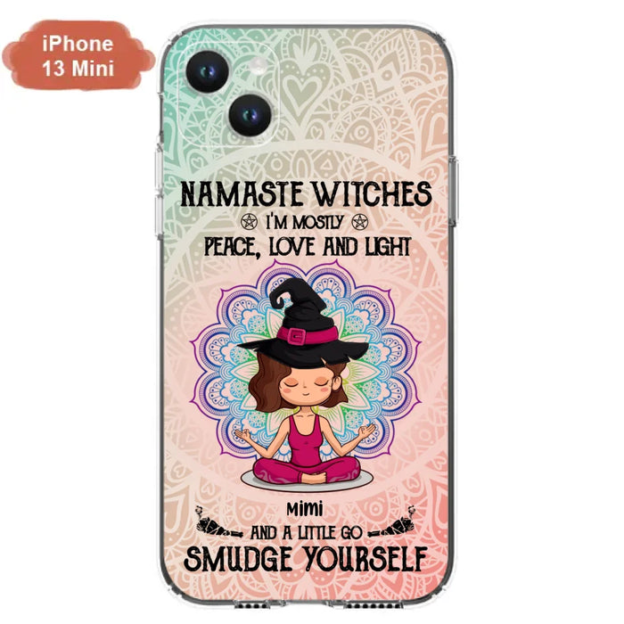 Custom Personalized Yoga Phone Case - Gift for Yoga Lovers - iPhone and Samsung Case - Namaste Witches