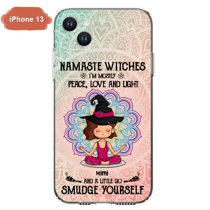 Custom Personalized Yoga Phone Case - Gift for Yoga Lovers - iPhone and Samsung Case - Namaste Witches