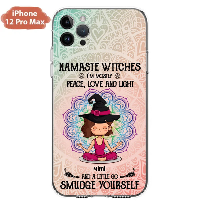 Custom Personalized Yoga Phone Case - Gift for Yoga Lovers - iPhone and Samsung Case - Namaste Witches