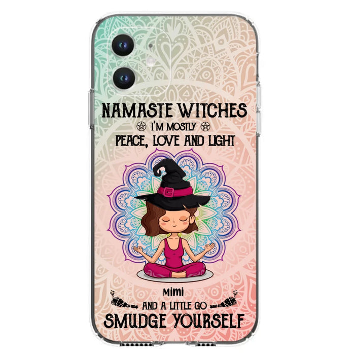 Custom Personalized Yoga Phone Case - Gift for Yoga Lovers - iPhone and Samsung Case - Namaste Witches