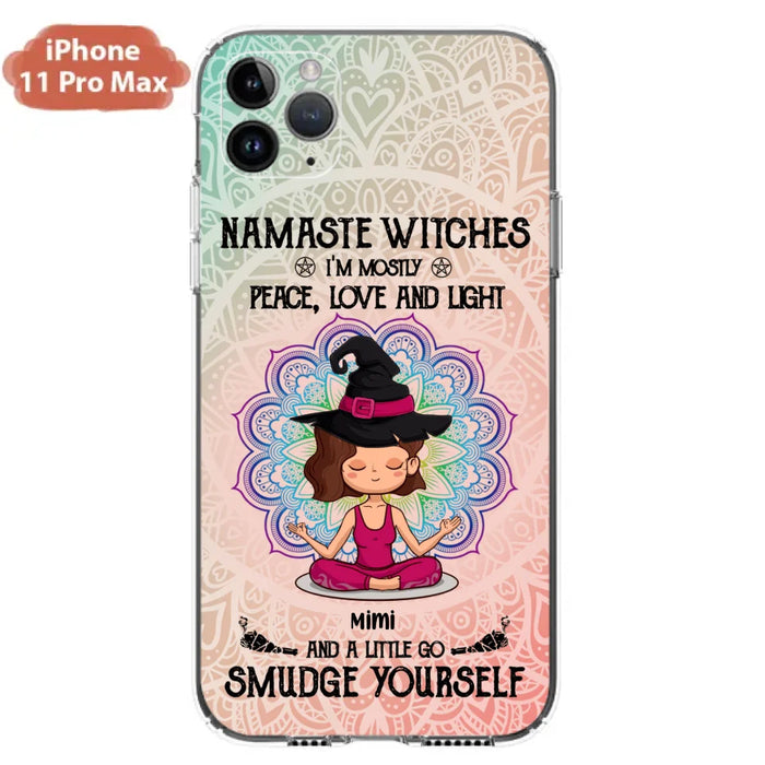 Custom Personalized Yoga Phone Case - Gift for Yoga Lovers - iPhone and Samsung Case - Namaste Witches