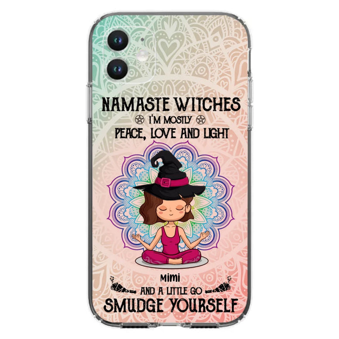 Custom Personalized Yoga Phone Case - Gift for Yoga Lovers - iPhone and Samsung Case - Namaste Witches