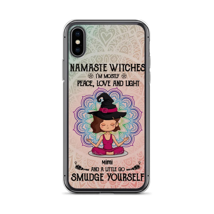 Custom Personalized Yoga Phone Case - Gift for Yoga Lovers - iPhone and Samsung Case - Namaste Witches