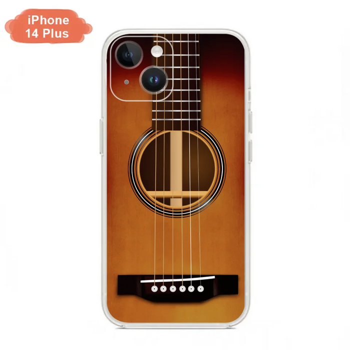 Custom Personalized Acoustic/Electric Guitar Phone Case - Best Gift For Guitarist - Case For iPhone And Samsung