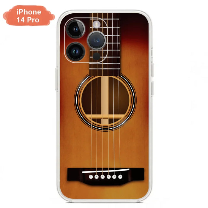 Custom Personalized Acoustic/Electric Guitar Phone Case - Best Gift For Guitarist - Case For iPhone And Samsung