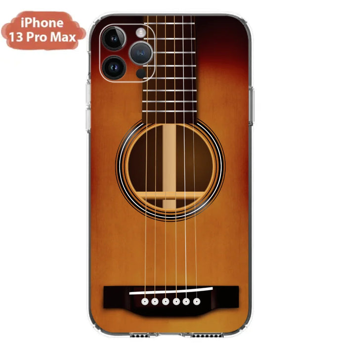 Custom Personalized Acoustic/Electric Guitar Phone Case - Best Gift For Guitarist - Case For iPhone And Samsung