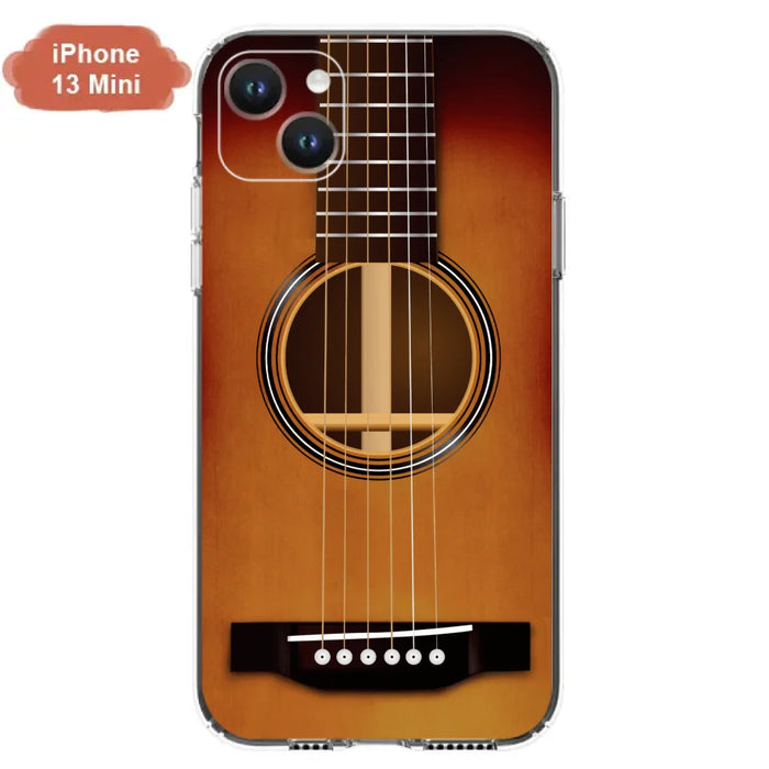 Custom Personalized Acoustic/Electric Guitar Phone Case - Best Gift For Guitarist - Case For iPhone And Samsung