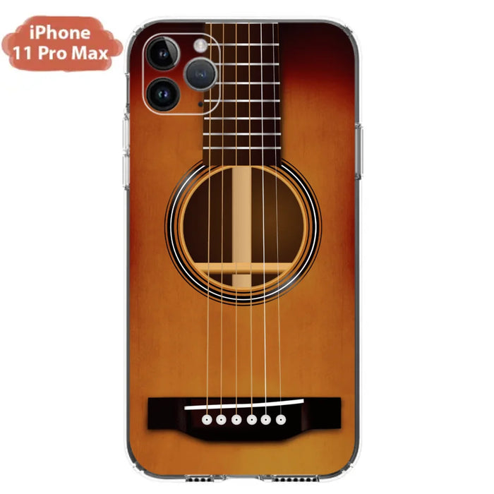 Custom Personalized Acoustic/Electric Guitar Phone Case - Best Gift For Guitarist - Case For iPhone And Samsung