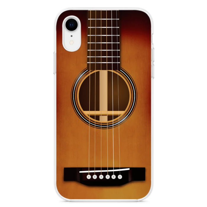 Custom Personalized Acoustic/Electric Guitar Phone Case - Best Gift For Guitarist - Case For iPhone And Samsung