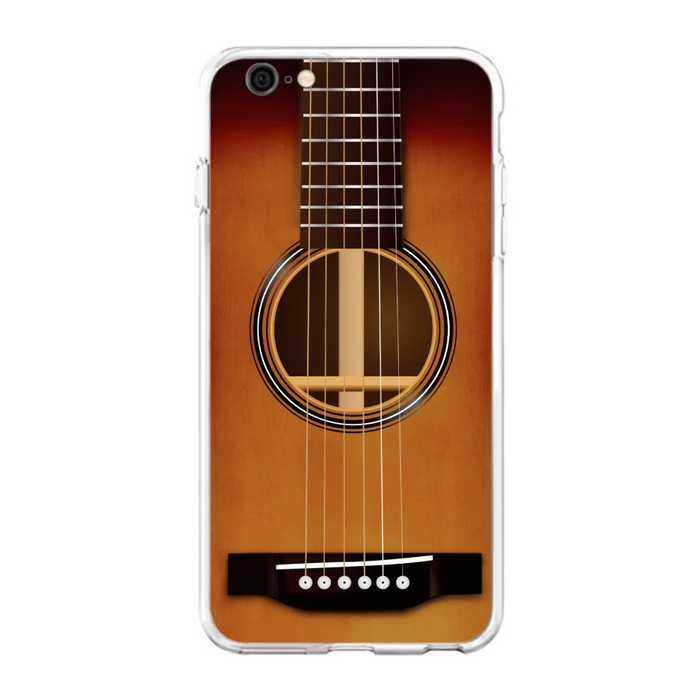 Custom Personalized Acoustic/Electric Guitar Phone Case - Best Gift For Guitarist - Case For iPhone And Samsung