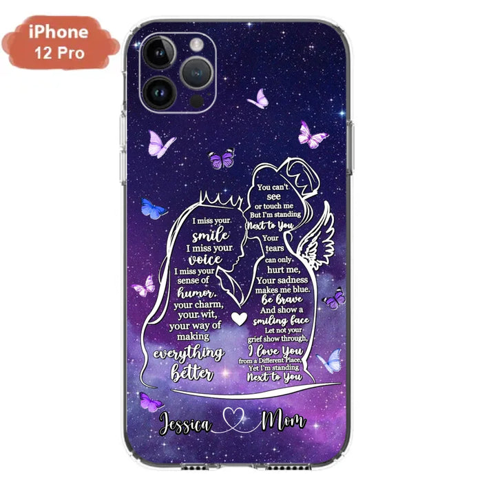 Custom Personalized Memorial Mom Phone Case - Gift Idea For Mom/Daughter - I'm Standing Next To You - Cases For iPhone & Samsung