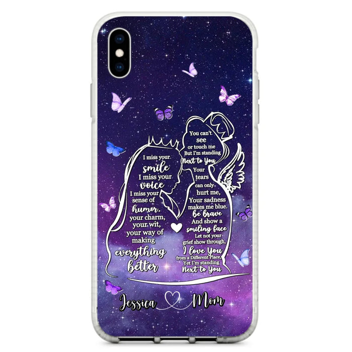 Custom Personalized Memorial Mom Phone Case - Gift Idea For Mom/Daughter - I'm Standing Next To You - Cases For iPhone & Samsung