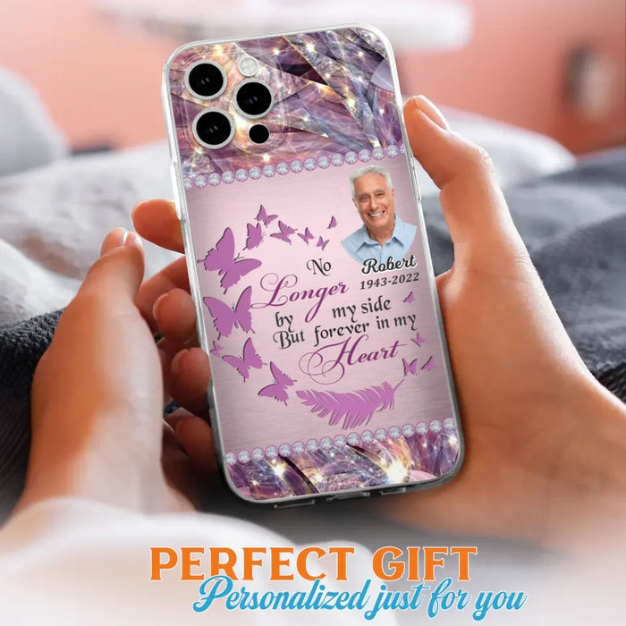 Custom Personalized Memorial Photo iPhone/ Samsung Phone Case - Memorial Gift Idea - No Longer By My Side But Forever In My Heart