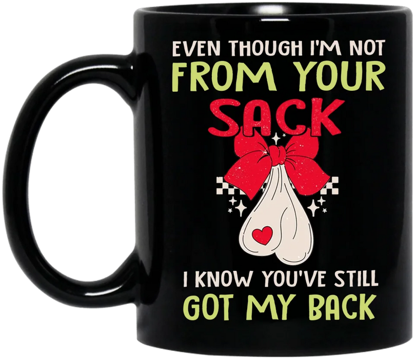 Custom Personalized Stepdad Coffee Mug - Christmas Gift Idea For Stepdad - Merry Christmas From The Kid You Inherited When You Started Shacking Up With My Mom