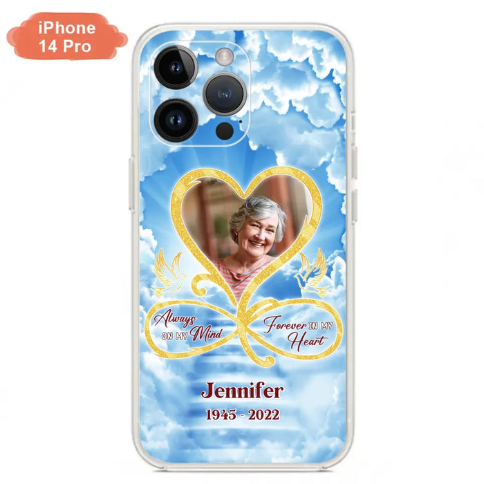 Custom Personalized Memorial Dog Phone Case - Upload Photo - Memorial Gift Idea For Dog Owners/ Dog Lovers - Your Wings Were Ready But My Heart Was Not - Case for iPhone/Samsung