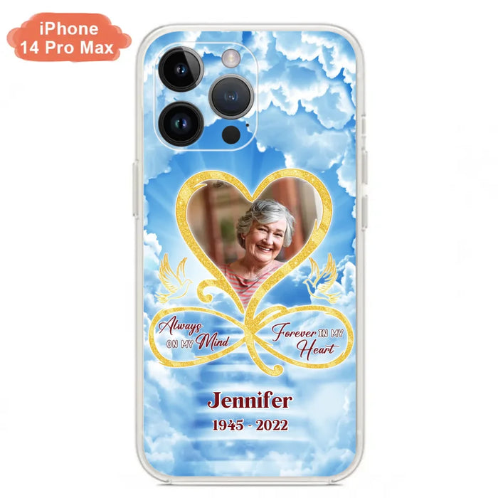 Custom Personalized Memorial Dog Phone Case - Upload Photo - Memorial Gift Idea For Dog Owners/ Dog Lovers - Your Wings Were Ready But My Heart Was Not - Case for iPhone/Samsung